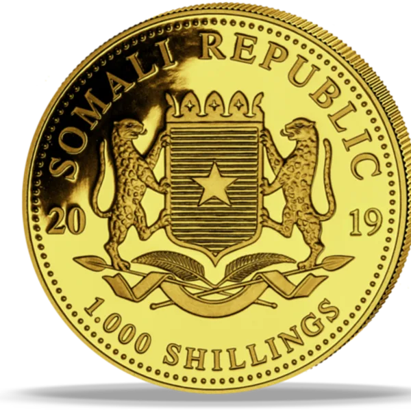 Somali Elephant gold coin