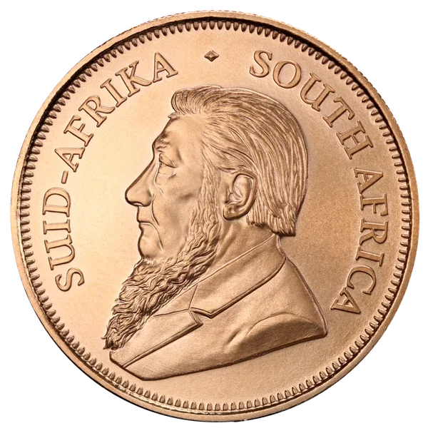 South African Krugerrand gold coin close-up